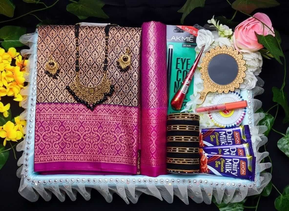 Kanchi katan saree combo — image 2